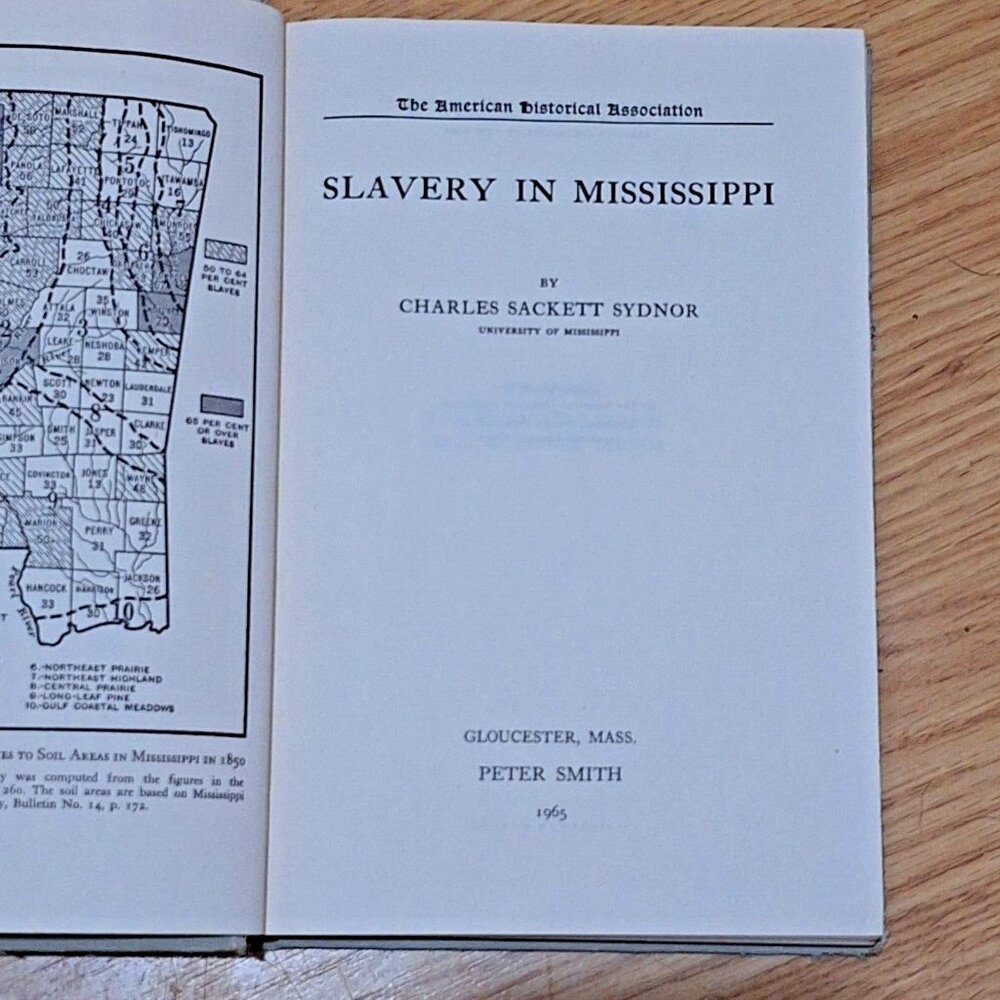Slavery in‎ Mississippi Hardcover Charles S Sydnor American Historical Assn